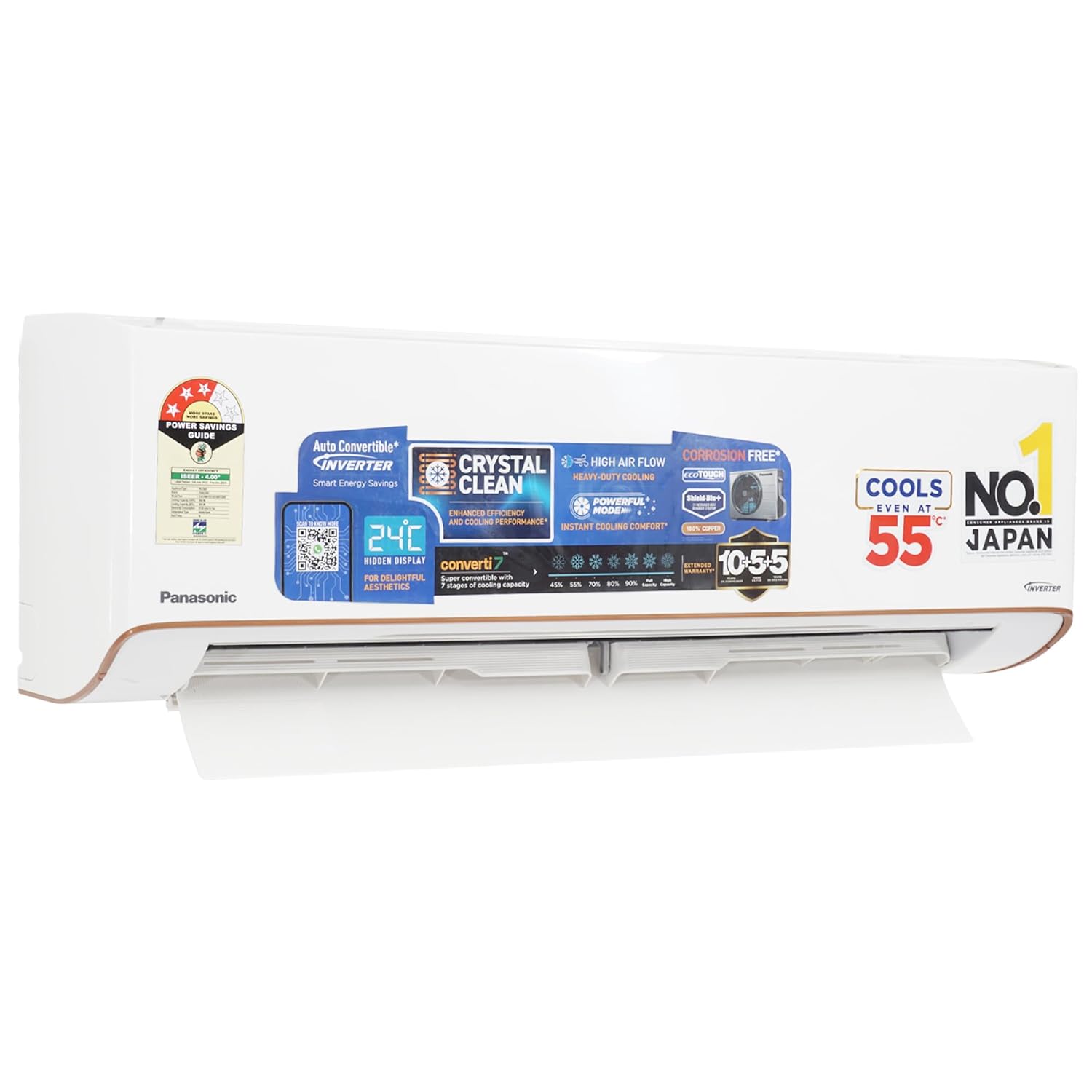 Panasonic-1.5-Ton-3STAR-Inverter-with-7-in-1-Convertible-Mode-(Cs-RU18CKY)-(RU18CKY)