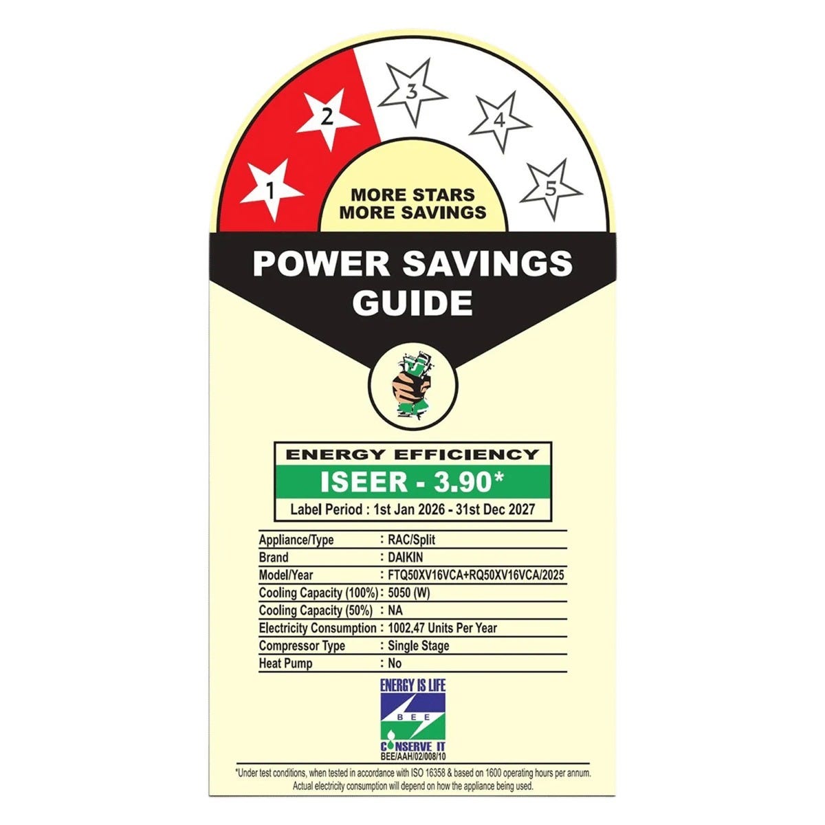 Daikin-1.5-Ton-2-Star-Non-Inverter-Split-AC-with-Pm-2.5-Filter-(FTQ50XV16VDA)