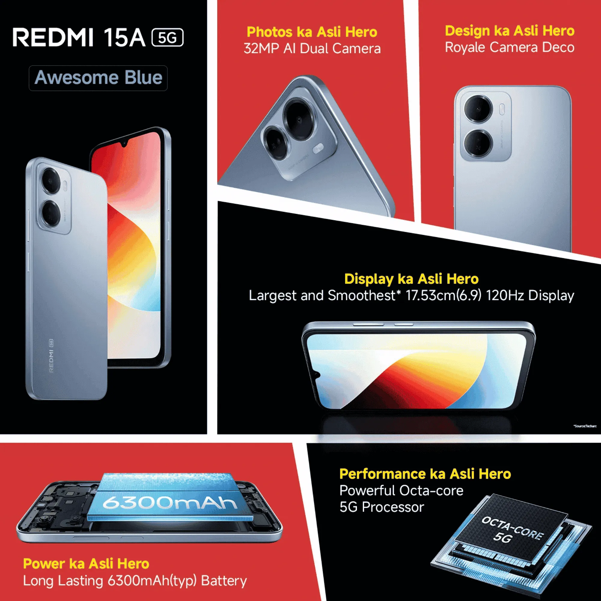 REDMI-(15A-5G)-4GB-64GB-(Awesome-Blue)