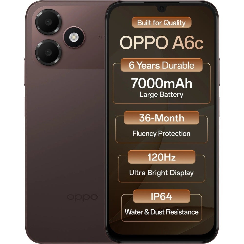 Oppo-(A6C-4G)-4GB-128GB-(Stone-Brown)