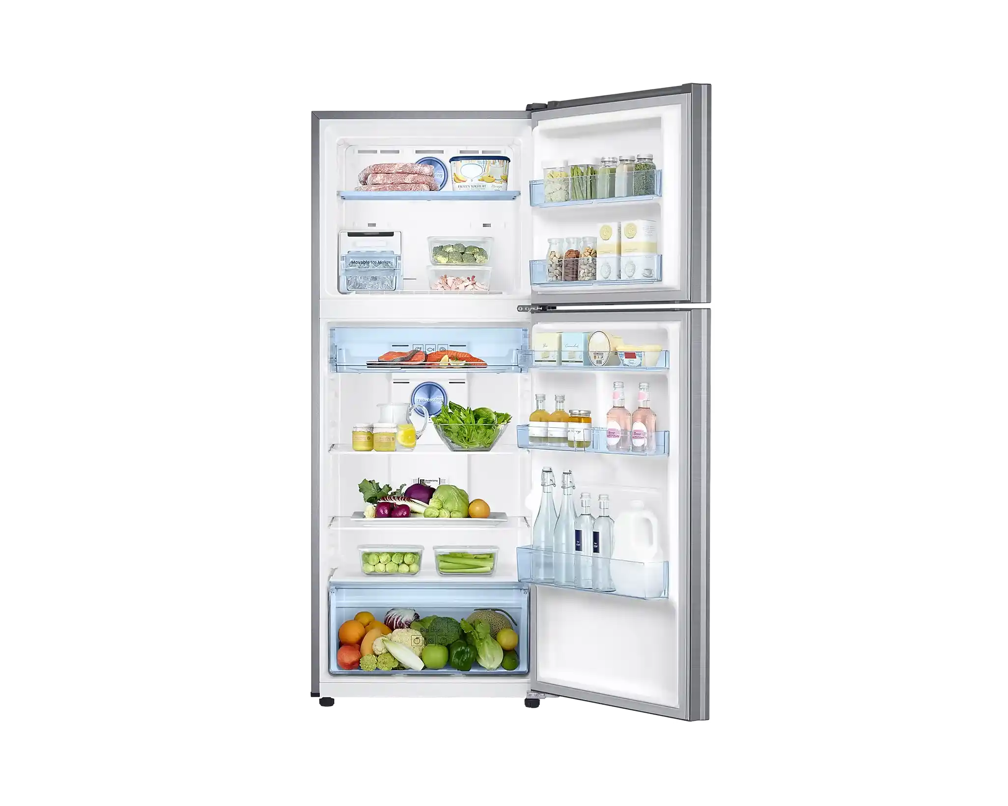 Samsung-363-L-Frost-Free-Double-Door-2-Star-Convertible-Refrigerator Ez-Clean--Rt39C-(Steel-Silver-)