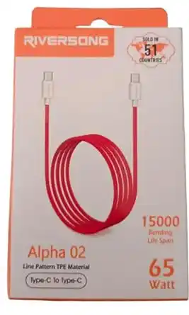 Riversong-Alpha-02-Type-C-65W-Data-Cable
