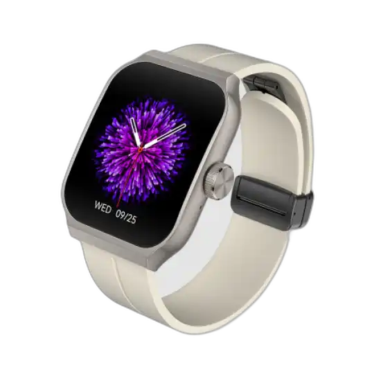 Hapipola-Curve-AMOLED-3D-Smart-Watch-(White-Rubber-Strap)