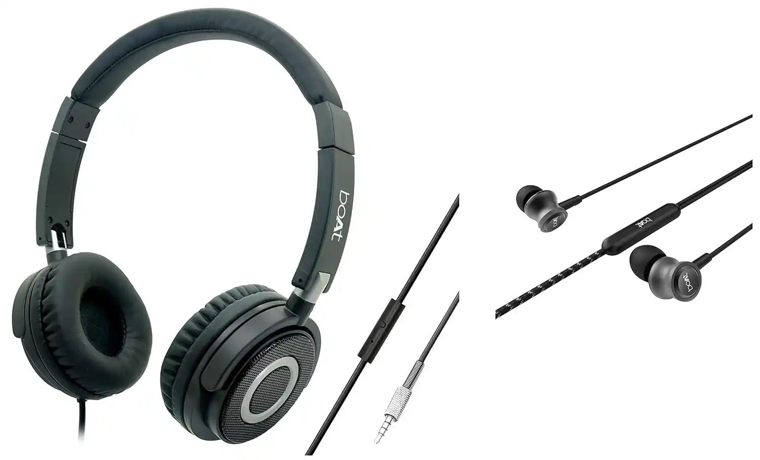 Buy your Boat Bassheads 900 Wired Headphone Carbon Black